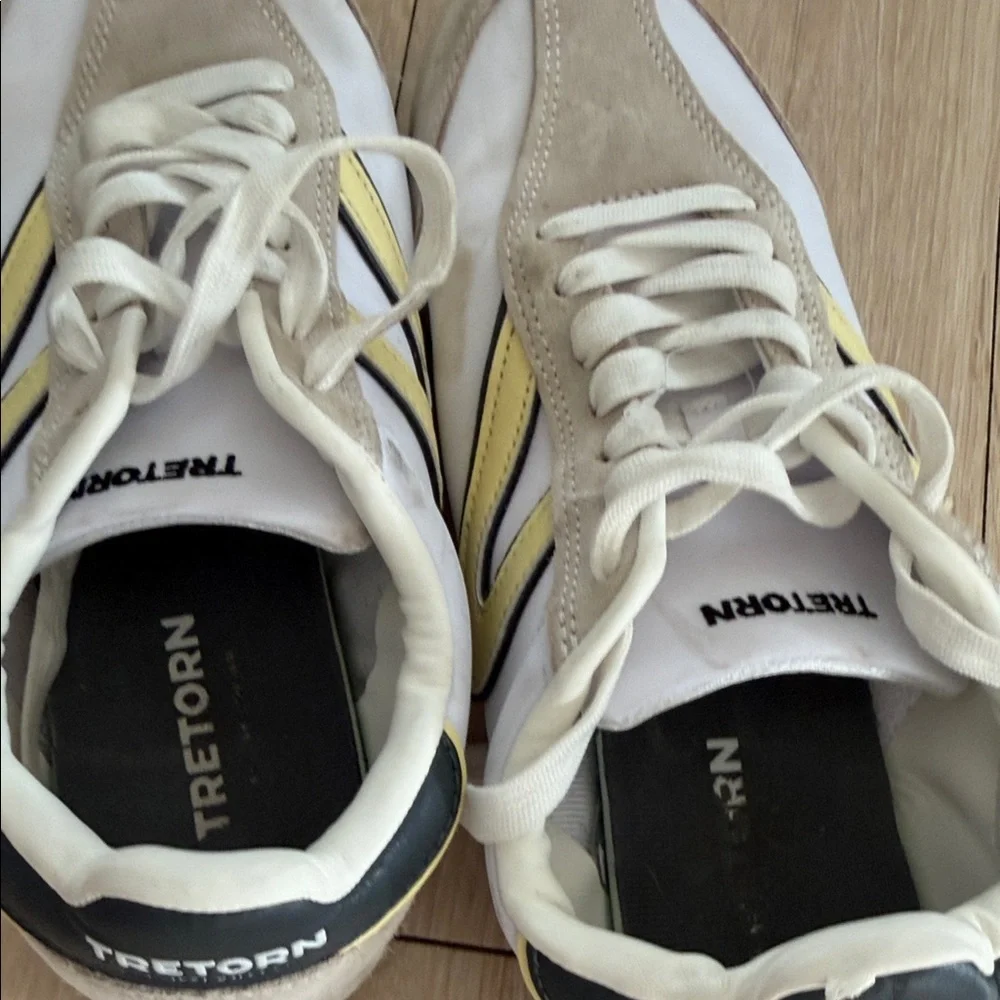 Women’s Tretorn White and Yellow Sneakers